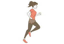go joggingのイラスト